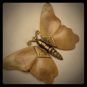 Vintage butterfly  pendant G1